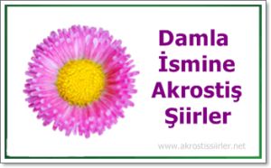 Damla İsmi İle İlgili Akrostiş Şiir