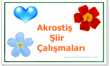 akrostiş çalışması akrostiş çalışmaları