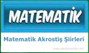 matematik akrostiş şiiri