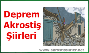 Deprem İle İlgili Akrostiş Şiir