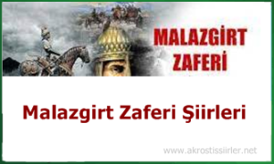 Malazgirt zaferi ile ilgili şiirler