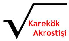 Karekök İle İlgili Akrostiş Şiir